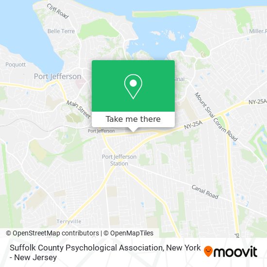 Suffolk County Psychological Association map