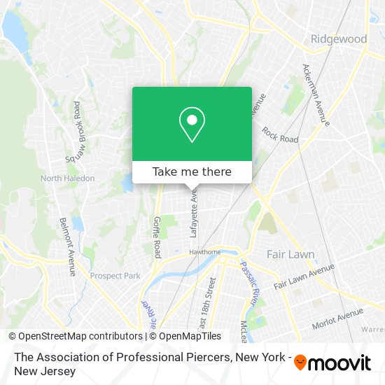 The Association of Professional Piercers map