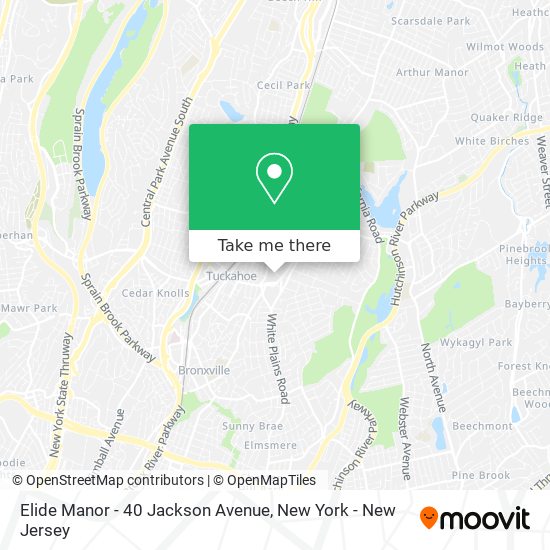 Mapa de Elide Manor - 40 Jackson Avenue