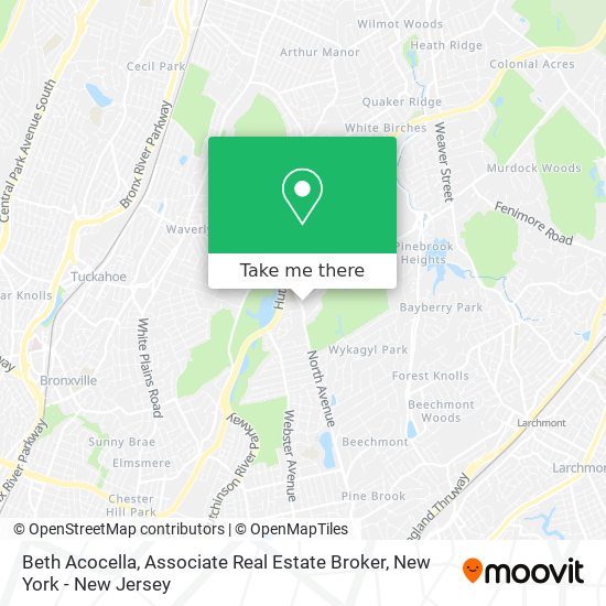 Beth Acocella, Associate Real Estate Broker map