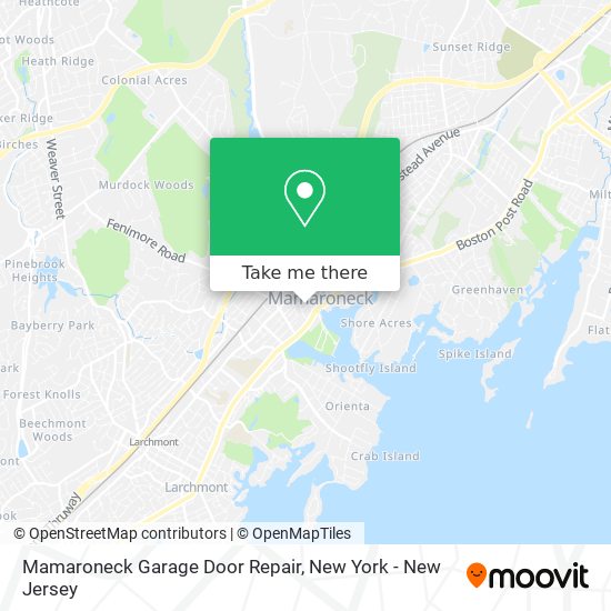 Mapa de Mamaroneck Garage Door Repair