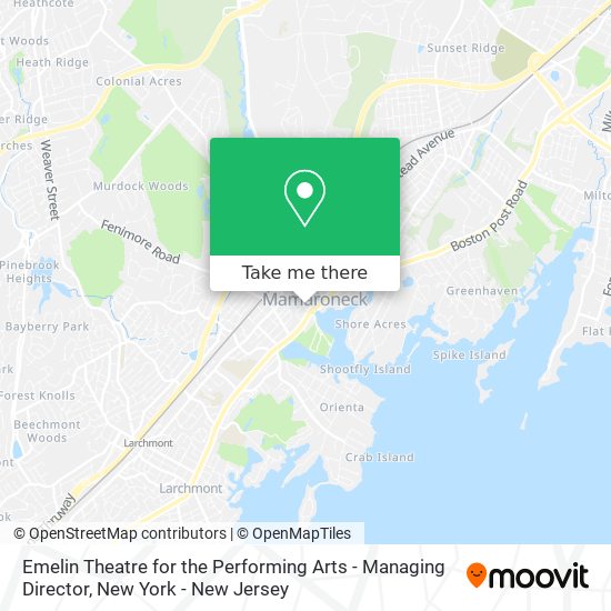 Mapa de Emelin Theatre for the Performing Arts - Managing Director