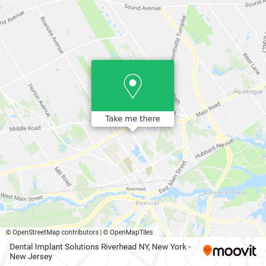 Mapa de Dental Implant Solutions Riverhead NY