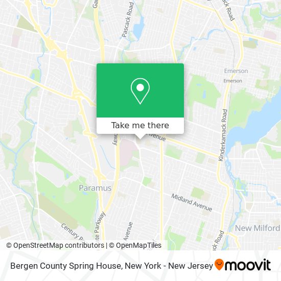 Mapa de Bergen County Spring House