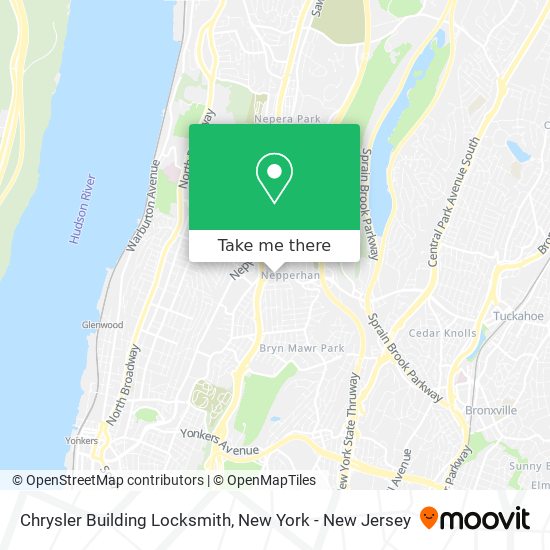 Chrysler Building Locksmith map