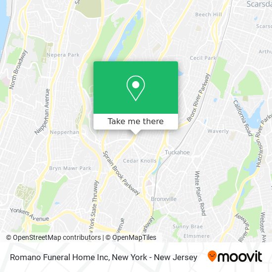 Romano Funeral Home Inc map