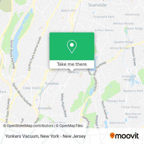 Mapa de Yonkers Vacuum