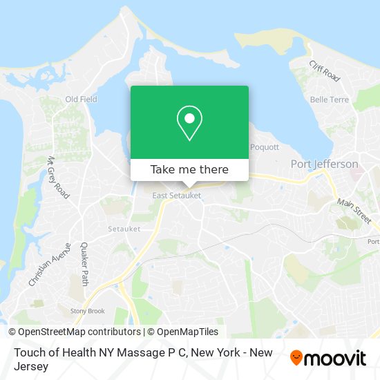 Touch of Health NY Massage P C map