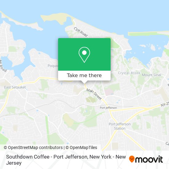 Mapa de Southdown Coffee - Port Jefferson