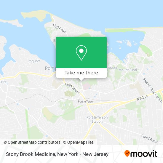 Stony Brook Medicine map