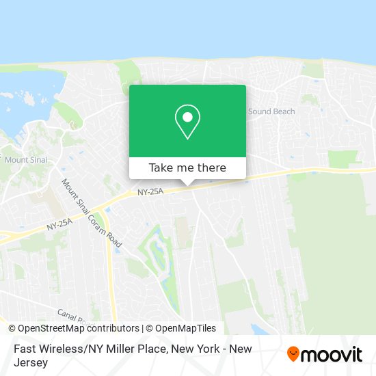 Mapa de Fast Wireless/NY Miller Place
