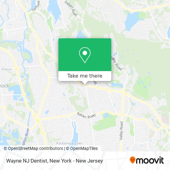 Mapa de Wayne NJ Dentist