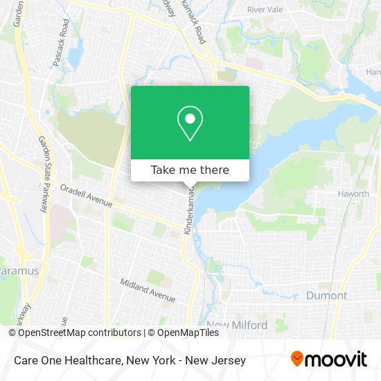 Mapa de Care One Healthcare