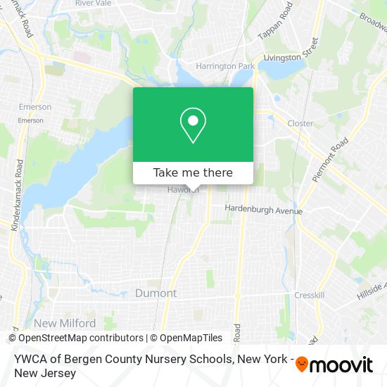 YWCA of Bergen County Nursery Schools map