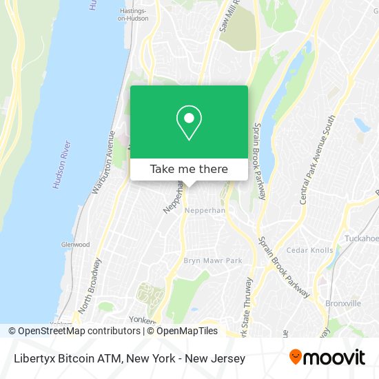 Mapa de Libertyx Bitcoin ATM