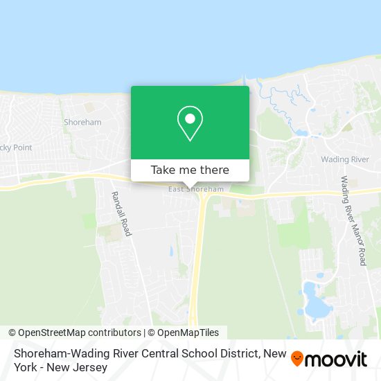 Shoreham-Wading River Central School District map