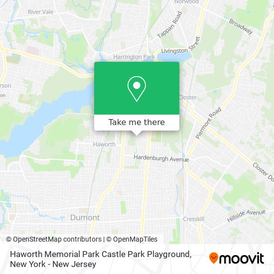 Haworth Memorial Park Castle Park Playground map