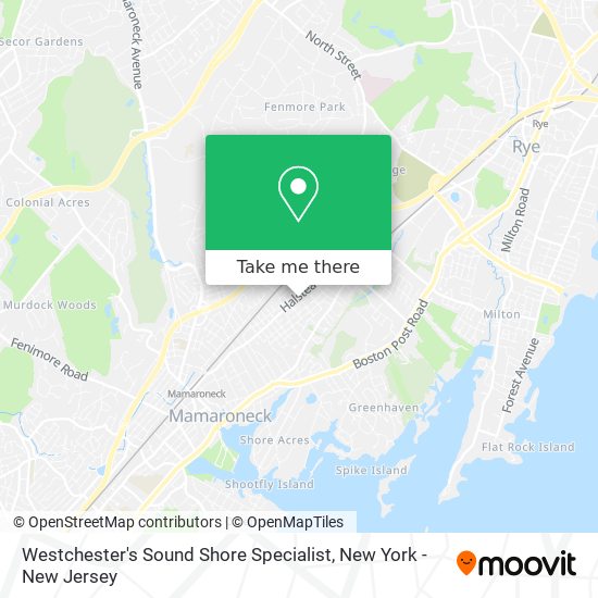 Mapa de Westchester's Sound Shore Specialist