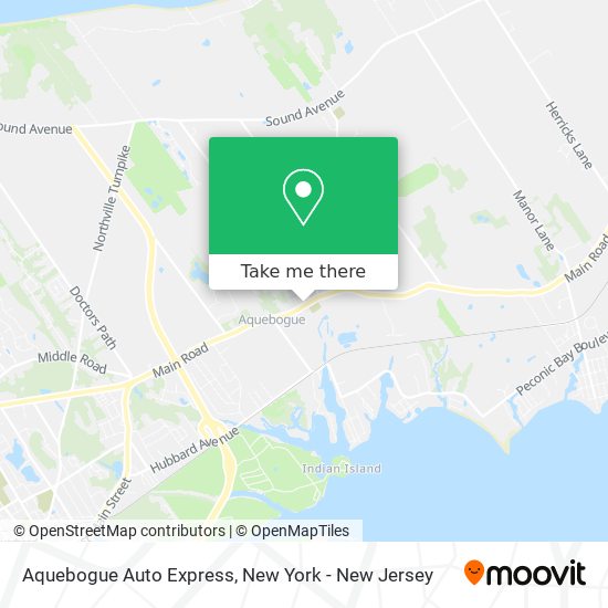 Aquebogue Auto Express map