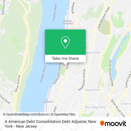 A American Debt Consolidation Debt Adjuster map