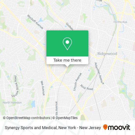 Synergy Sports and Medical map
