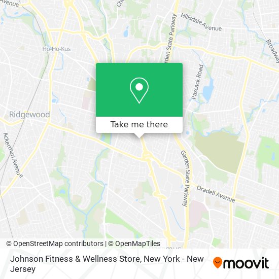 Mapa de Johnson Fitness & Wellness Store