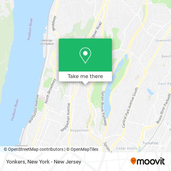 Yonkers map