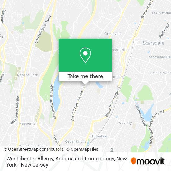 Mapa de Westchester Allergy, Asthma and Immunology