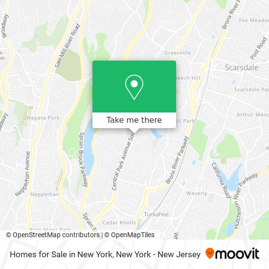 Mapa de Homes for Sale in New York