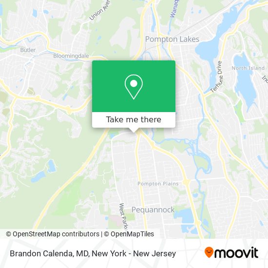 Brandon Calenda, MD map