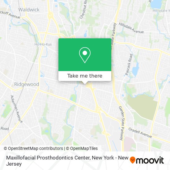 Mapa de Maxillofacial Prosthodontics Center