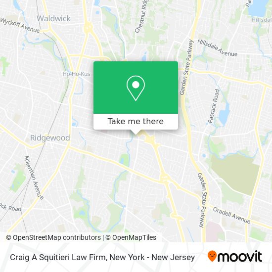 Craig A Squitieri Law Firm map