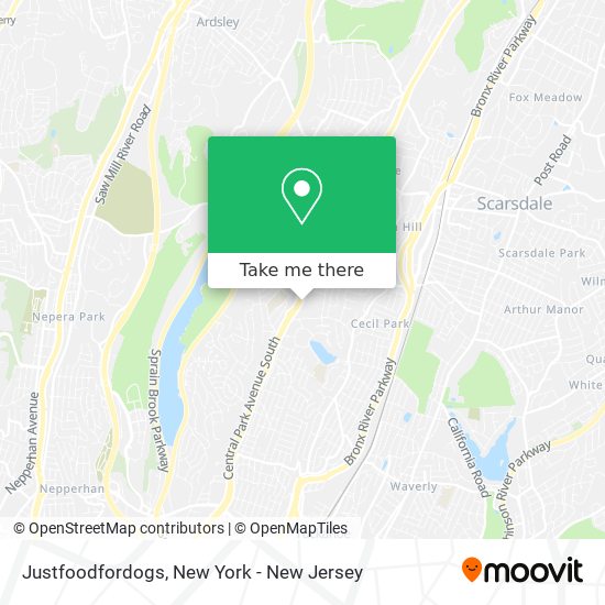 Justfoodfordogs map