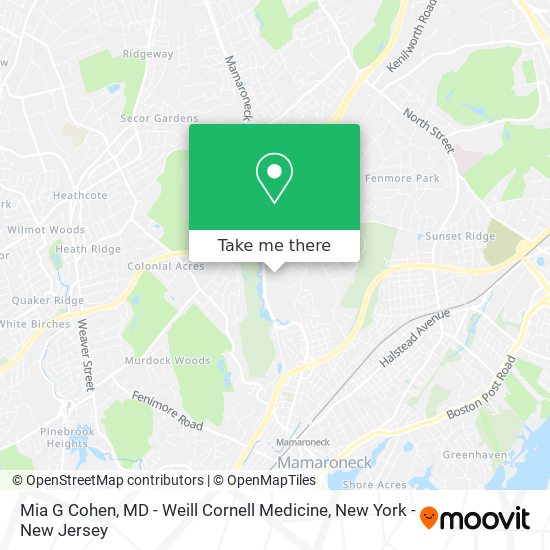 Mia G Cohen, MD - Weill Cornell Medicine map