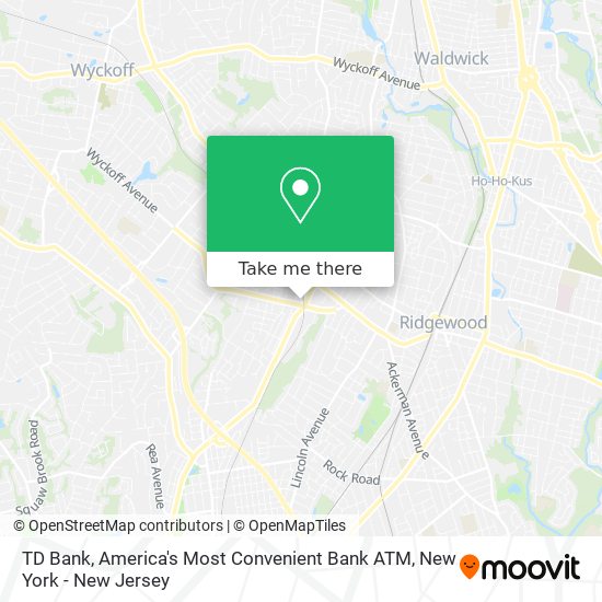 TD Bank, America's Most Convenient Bank ATM map