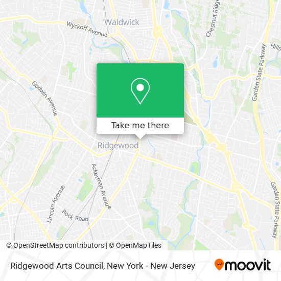 Mapa de Ridgewood Arts Council