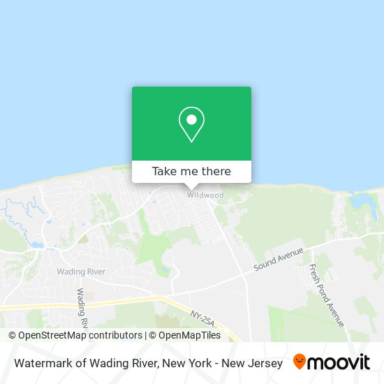 Watermark of Wading River map