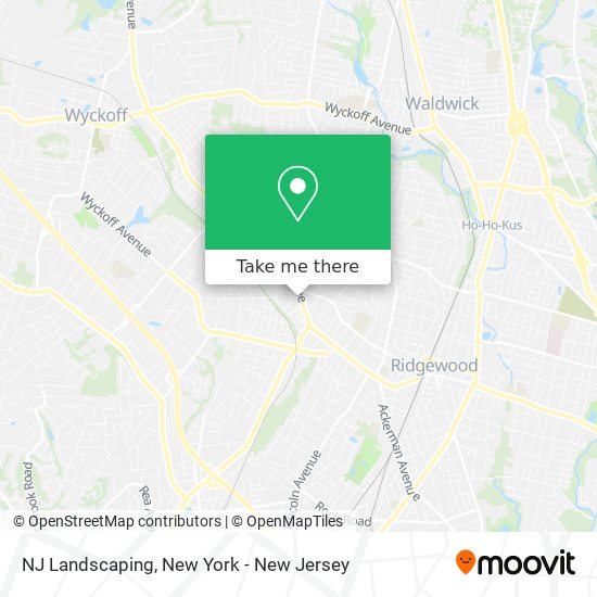 NJ Landscaping map