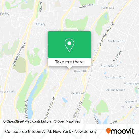 Mapa de Coinsource Bitcoin ATM