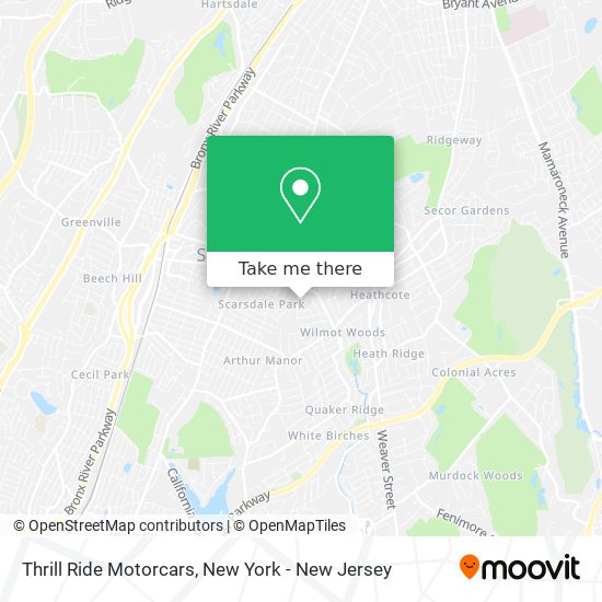 Thrill Ride Motorcars map