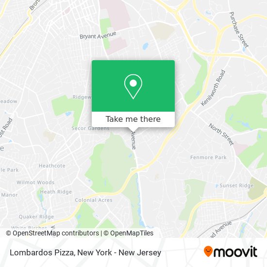 Lombardos Pizza map