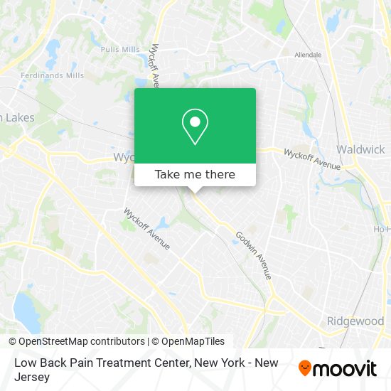 Mapa de Low Back Pain Treatment Center