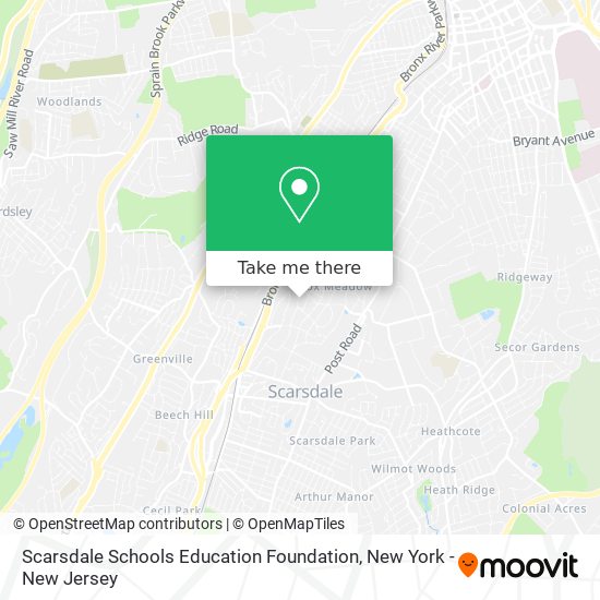 Mapa de Scarsdale Schools Education Foundation