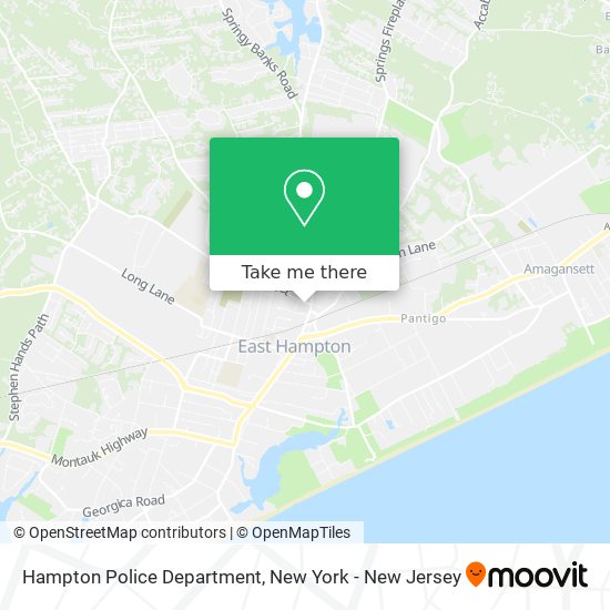 Hampton Police Department map