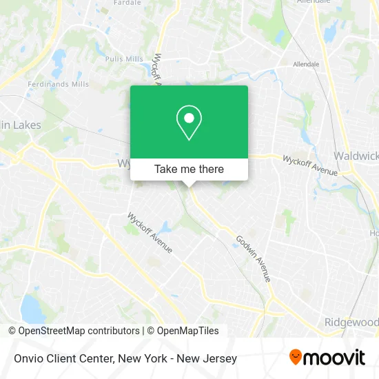 Onvio Client Center map