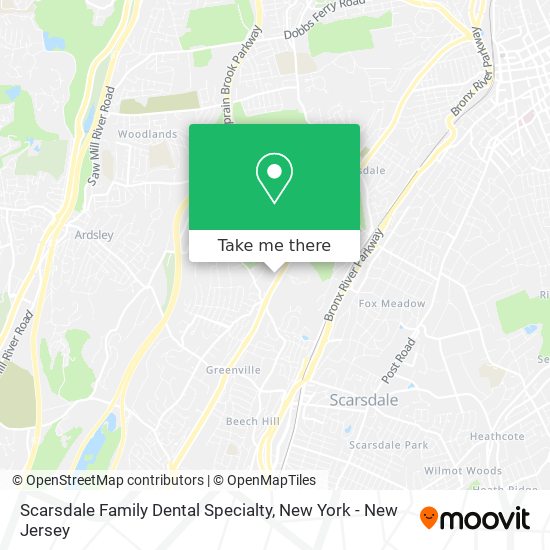 Mapa de Scarsdale Family Dental Specialty