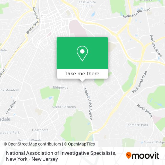 Mapa de National Association of Investigative Specialists