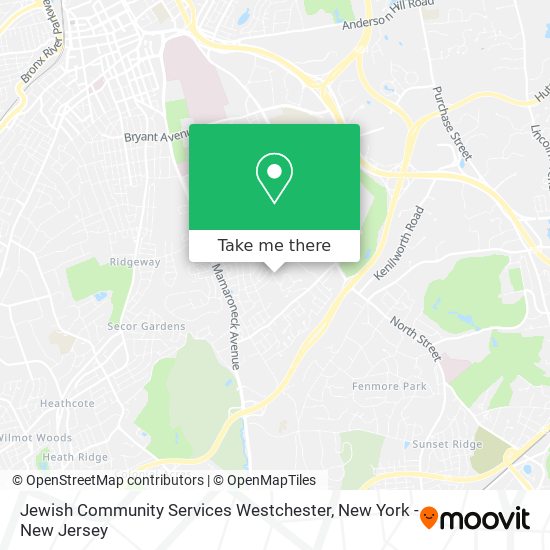 Mapa de Jewish Community Services Westchester