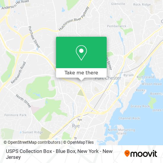 USPS Collection Box - Blue Box map