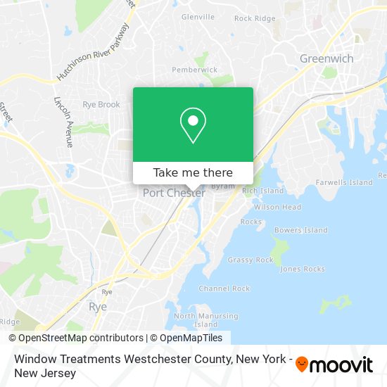 Window Treatments Westchester County map